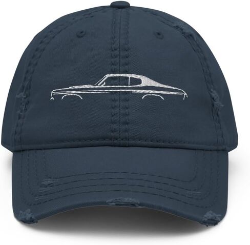 1970 Chevelle SS Silhouette Muscle Car Distressed Dad Hat in Saudi Arabia