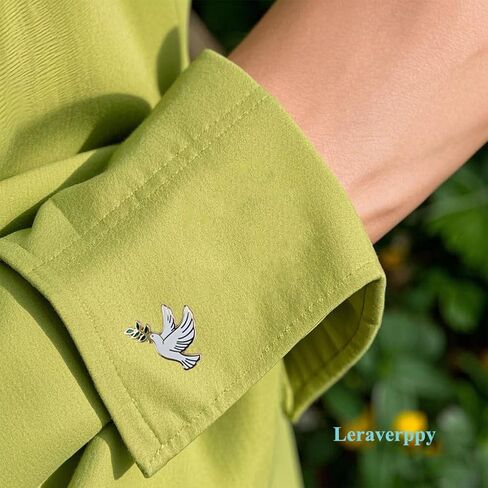 Enamel Pin,Peace Dove With Olive Branch Lapel Pin,Cute Bird Badge,Love And Peace Brooch,Decor DIY,Denim Jacket Canvas Bag Backpack Accessory,Gift For Make Up Over Fight,Partners,Wife,Teens in Saudi Arabia
