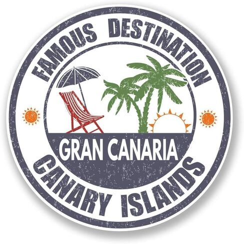 Gran Canaria Canary Islands Round Metal 0.75" Lapel Pin Hat Shirt Pin Tie Tack Pinback in Saudi Arabia