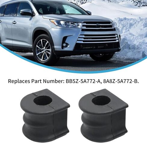 8A8Z-5A772-B 2 Pcs Rear Suspension Sway Bar Stabilizer Shaft Insulator Bushing Replacement for Ford Explorer 2011-2019 Replacement for Ford Flex Limited SE SEL 2009-2014, Replaces BB5Z-5A772-A in Saudi Arabia