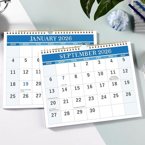 2025 Calendar - 2025 Wall Calendar from January 2025 to December 2025, Calendar 2025 with Premium Paper, Spiral Bound, 14.5'' x 11.5'' in Kuwait