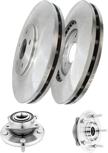 PM Auto Set of 4 Front 330mm Disc Brake Rotors-Wheel Hub Bearing Assembly Replacement For 2012-2020 Dodge Journey in Saudi Arabia