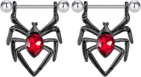 TFENY SJGF14G 16G 316L Skull Nipple Rings Stainless Steel Nopple Barbells Piercing Jewelry for Women in Saudi Arabia