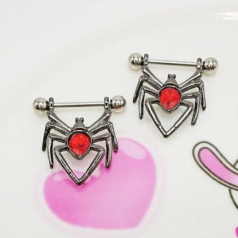 TFENY SJGF14G 16G 316L Skull Nipple Rings Stainless Steel Nopple Barbells Piercing Jewelry for Women in Saudi Arabia