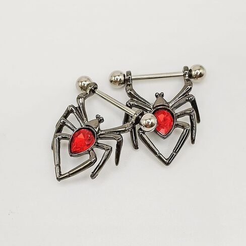 TFENY SJGF14G 16G 316L Skull Nipple Rings Stainless Steel Nopple Barbells Piercing Jewelry for Women in Saudi Arabia