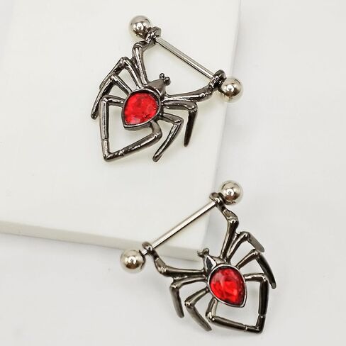 TFENY SJGF14G 16G 316L Skull Nipple Rings Stainless Steel Nopple Barbells Piercing Jewelry for Women in Saudi Arabia