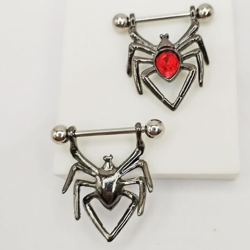 TFENY SJGF14G 16G 316L Skull Nipple Rings Stainless Steel Nopple Barbells Piercing Jewelry for Women in Saudi Arabia