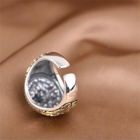 Vintage Lion Head Stacking Rings For Women Men Gothic Animal Amulet Open Adjustable Expandable Statement Finger Bands Biker Knuckle Rings Cool Rock Punk Style Jewelry Unique Gifts Graduation Birthday in Saudi Arabia