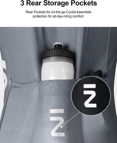 INBIKE Cycling Jersey Men, Long Sleeves Quick Dry Bike Shorts with Pockets, Moisture Wicking Bicycle Tops for Road Biking MTB in Saudi Arabia