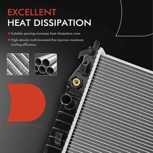 A-Premium Engine Coolant Radiator Assembly with Transmission Oil Cooler Compatible with Chevrolet Corvette 1997 1998 1999 2000 2001 2002 2003 2004 5.7L in Saudi Arabia