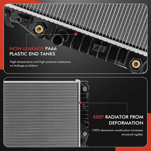 A-Premium Engine Coolant Radiator Assembly with Transmission Oil Cooler Compatible with Chevrolet Corvette 1997 1998 1999 2000 2001 2002 2003 2004 5.7L in Saudi Arabia