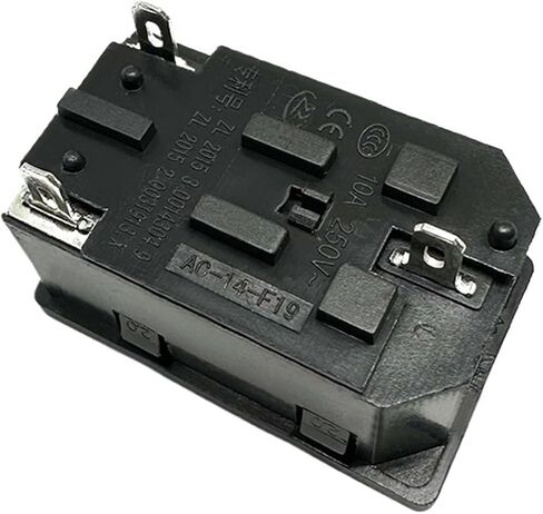 1 قطعة LZ-14-F15 C14 لوحة شنت المكونات مدخل التيار المتردد وحدة 3 دبابيس مقبس الطاقة مع 5X20MM 10A الصمامات والأحمر 250 فولت LED الروك التبديل in Saudi Arabia