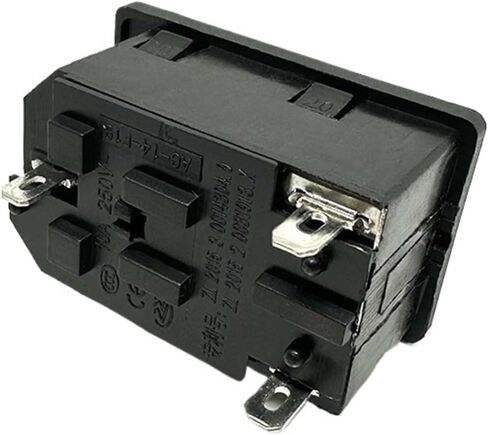 1 قطعة LZ-14-F15 C14 لوحة شنت المكونات مدخل التيار المتردد وحدة 3 دبابيس مقبس الطاقة مع 5X20MM 10A الصمامات والأحمر 250 فولت LED الروك التبديل in Saudi Arabia