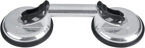 Double Plate Suction Cup, Aluminium Alloy Suction Cup, Professional Double Plates Glass Lifter Mover Dent Puller, for Glass, Metal, and Mirror Lifter in Saudi Arabia