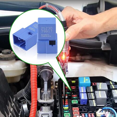 2 قطعة 4-Pin 12V Relay Kit استبدال 25230-79917 يناسب نيسان ألتيما أرمادا فرونتير ماكسيما مورانو باثفايندر روج سنترا فيرسا، لإنفينيتي G37 FX35 EX35 I35 QX4، لسيارة شيفروليه سيتي إكسبريس in Saudi Arabia