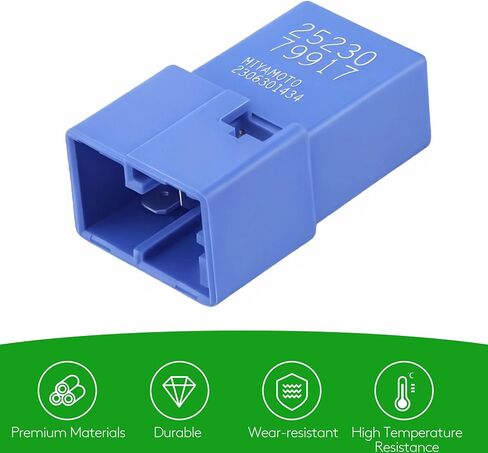2 قطعة 4-Pin 12V Relay Kit استبدال 25230-79917 يناسب نيسان ألتيما أرمادا فرونتير ماكسيما مورانو باثفايندر روج سنترا فيرسا، لإنفينيتي G37 FX35 EX35 I35 QX4، لسيارة شيفروليه سيتي إكسبريس in Saudi Arabia