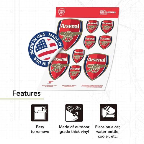 Desert Cactus Arsenal FC Stickers Gunners Decal Vinyl English Football Soccer Laptop Water Bottle Car Scrapbook (Type 3-2) in Saudi Arabia