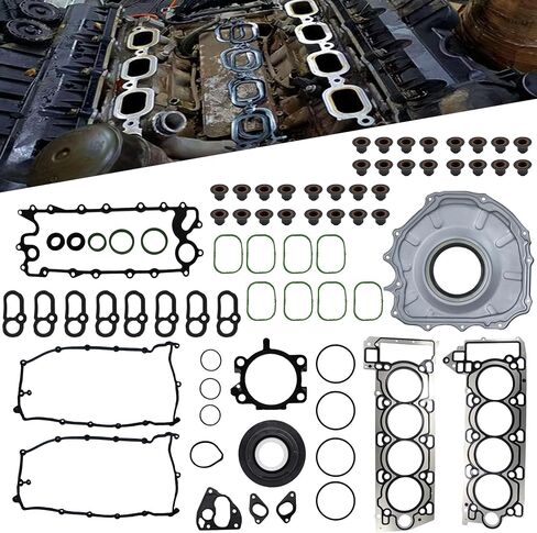 Engine Cylinder Head Gasket Set AJ133 Fits for Jaguar XJ XF/XFR/XFR-S 2010-2016 for Land Rover LR4 Range Rover 5.0L V8 2010-2020 Replace LR105293 LR105294 AJ813952 in Saudi Arabia