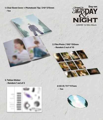 A.C.E Junhee The First Day & Night 1st Mini Album with Tracking Sealed (Set(Day+Night)) in Saudi Arabia