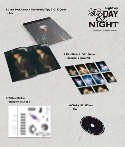 A.C.E Junhee The First Day & Night 1st Mini Album with Tracking Sealed (Set(Day+Night)) in Saudi Arabia