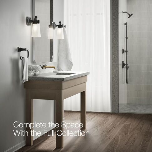 Kohler T26439-4-2MB Tone Wall-Mount Bathroom Sink Faucet Set, Bathroom Faucet with Two Lever Handles, Vibrant Brushed Moderne Brass in Saudi Arabia