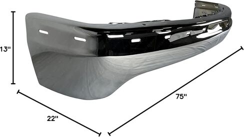 BUMPERS THAT DELIVER - Chrome, Steel Front Bumper Face Bar Air Deflector Trim Cap 3PC Kit Compatible with 2000-2004 Chevy Suburban/Tahoe 1999-2002 Silverado 1500, GM1002376 GM1051103 GM1092167 in Saudi Arabia