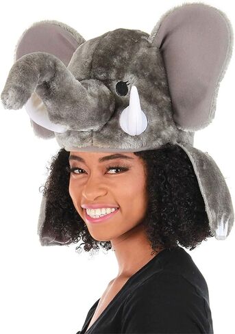 elope Elephant Sprazy Toy Costume Hat - Adjustable Fit with Stuffed Tusks and Trunk in Saudi Arabia