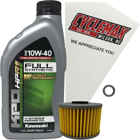 Full Synthetic Oil Change Kit compatible with 2004-2025 Kawasaki KLX110R in Saudi Arabia