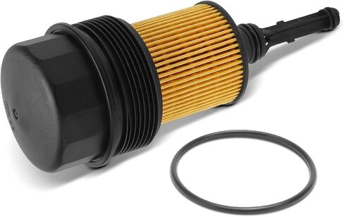 A-Premium Engine Oil Filter Housing Cap Cover Compatible with Dodge Sprinter 2500 3500 2003-2006 & Freightliner Sprinter 2500 3500 2002-2006, 2.7L, with Filter in Saudi Arabia