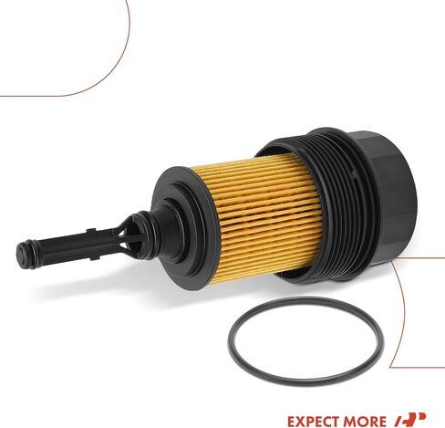 A-Premium Engine Oil Filter Housing Cap Cover Compatible with Dodge Sprinter 2500 3500 2003-2006 & Freightliner Sprinter 2500 3500 2002-2006, 2.7L, with Filter in Saudi Arabia