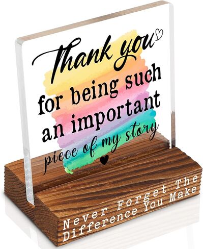 Thank You Appreciation Gifts for Coworkers, Teachers, Nurses, Mentors, Friends, Inspirational Motivational Quote Office Desk Decor Signs Plaque YTT03 in Saudi Arabia