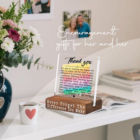 Thank You Appreciation Gifts for Coworkers, Teachers, Nurses, Mentors, Friends, Inspirational Motivational Quote Office Desk Decor Signs Plaque YTT03 in Saudi Arabia