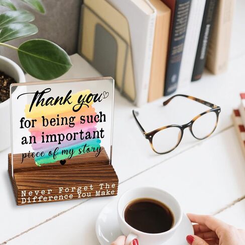 Thank You Appreciation Gifts for Coworkers, Teachers, Nurses, Mentors, Friends, Inspirational Motivational Quote Office Desk Decor Signs Plaque YTT03 in Saudi Arabia