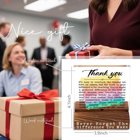 Thank You Appreciation Gifts for Coworkers, Teachers, Nurses, Mentors, Friends, Inspirational Motivational Quote Office Desk Decor Signs Plaque YTT03 in Saudi Arabia