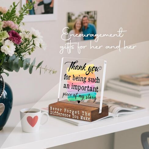 Thank You Appreciation Gifts for Coworkers, Teachers, Nurses, Mentors, Friends, Inspirational Motivational Quote Office Desk Decor Signs Plaque YTT03 in Saudi Arabia