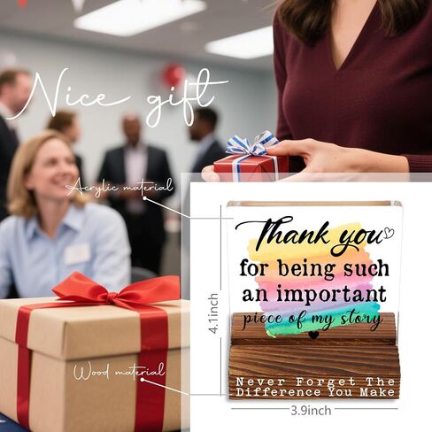 Thank You Appreciation Gifts for Coworkers, Teachers, Nurses, Mentors, Friends, Inspirational Motivational Quote Office Desk Decor Signs Plaque YTT03 in Saudi Arabia