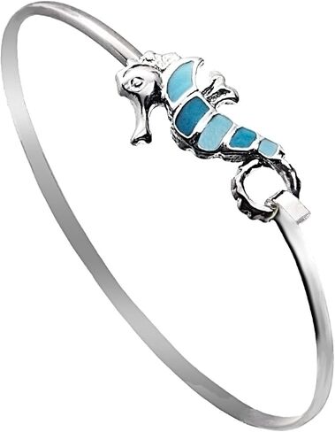 Seahorse Sea Life Latch Cuff Bracelet in Kuwait