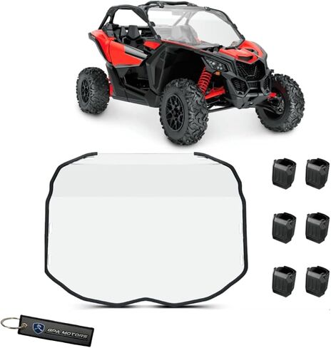 كمبيوتر شخصي متين للزجاج الأمامي بالكامل يناسب Can-Am Maverick X3 XRS Turbo (2017-2025) in Saudi Arabia