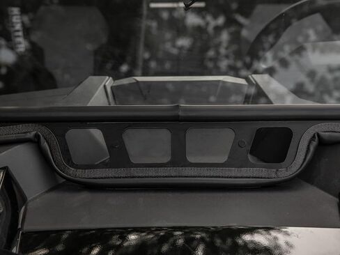 زجاج أمامي بفتحات تهوية SuperATV لـ 2019-2023 Polaris RZR XP 1000 / XP 4 1000 | زجاج أمان مصفح معتمد من وزارة النقل | مقاومة للخدش | تتضمن ممسحة يدوية in Kuwait