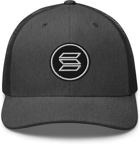 NX Solana SOL Embroidered Trucker Hat Curved Bill Mid Crown Snapback Crypto Cap in Saudi Arabia
