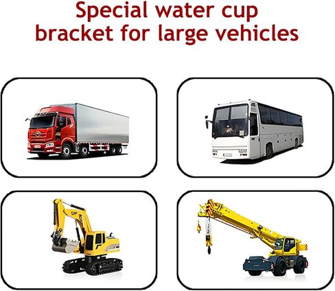 Car Recessed Folding Cup Drink Holder, Sturdy Vehicle Console Water Bottle Can Holder with Suction Cup, Adjustable Automotive Beverage Organizer, Universal for Truck Bus Crane (Gray) in Saudi Arabia