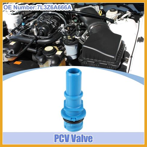PCV صمام العادم إيجابية علبة المرافق صمامات التهوية لفورد E-150 E-250 2007-2014 لينكولن No.7L3Z6A666A البلاستيك الأزرق in Saudi Arabia