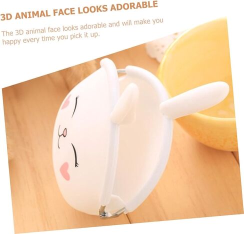 NOLITOY 2pcs Silicone Bunny Purse Wallet Cute Cartoon Design Change Pouch for Women Girls for Shopping Travel and Everyday Use in Saudi Arabia