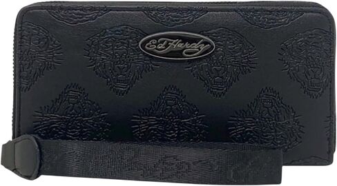 ED HARDY Women's Zip Around Wallet with Wrist Strap in Saudi Arabia
