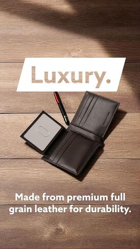 MAVARA Mens Wallet – Slim Minimalist Wallet for Men – 100% Genuine Leather Bifold Mens Wallets Leather with Removable ID Holder – Thin Card Holder Wallet for Cash & Credit Cards in Saudi Arabia