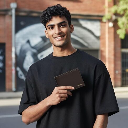 MAVARA Mens Wallet – Slim Minimalist Wallet for Men – 100% Genuine Leather Bifold Mens Wallets Leather with Removable ID Holder – Thin Card Holder Wallet for Cash & Credit Cards in Saudi Arabia