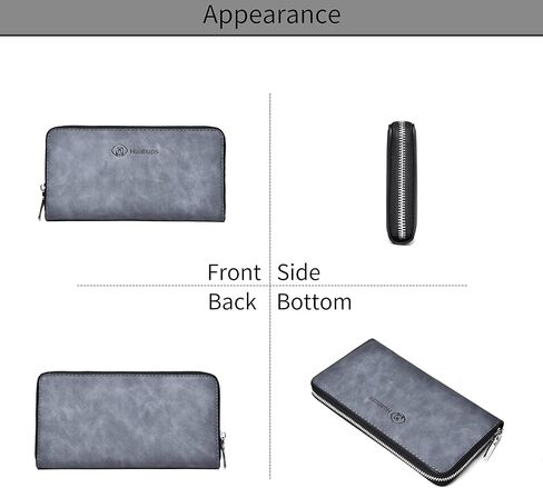 FSD. WG Mens Leather Wallet with Money Large Hand Bag Big Clutch Wallet Gifts for Men in Kuwait