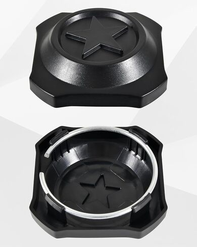 SAUTVS Black Wheel Hub Caps for Polaris RZR XP 1000/XP 4 1000 2024+, Durable PP Material Wheel Rim Cover Center Tire Caps Accessories(4PCS) in Saudi Arabia