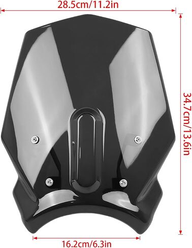 Motorcycle Windscreen Windshield Front Deflector Fairing Replacement for Honda CB650R CB 650R 2024 2025 PC Windscreen Double Bubble (Black) in Saudi Arabia