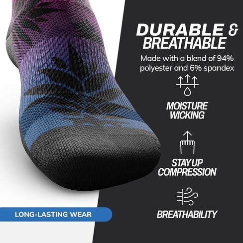 Outway Novelty Crew Socks for Men & Women, Breathable Comfort, Moisture-Wicking Athletic Calf Sock with Arch Support in Kuwait